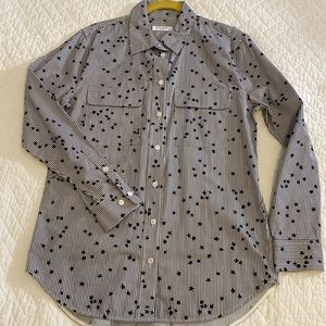 Equipment cotton Stars and Stripes button down shirt S, NWOT